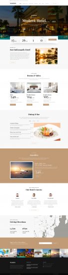 Modern - Hotel Woods Responsive Multipage Website Template