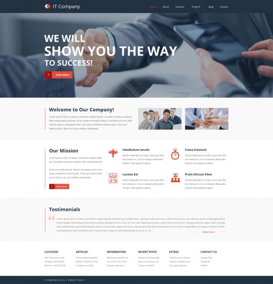 IT Template Responsive Website Template