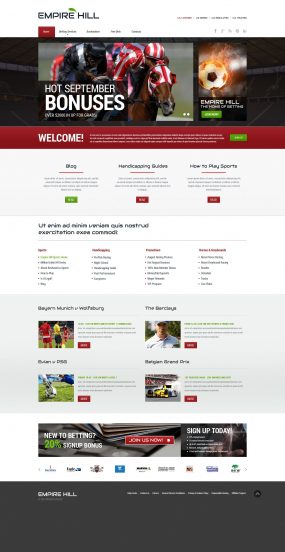 Online Betting Template Responsive Website Template