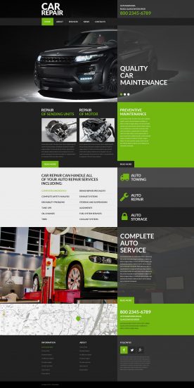 Car Repair  Service Website Template