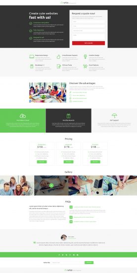 Design Studio Template Responsive Landing Page Template