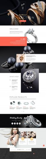 Jewelry Template Responsive Landing Page Template