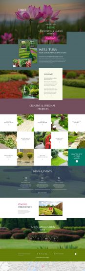 Exterior Design Template Responsive Landing Page Template