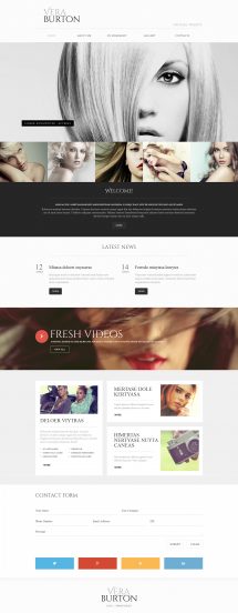 Vera Burton Website Template