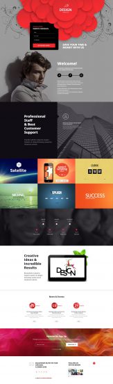 Design Studio Template Responsive Landing Page Template