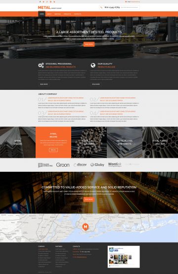 Steelworks Template Responsive Website Template