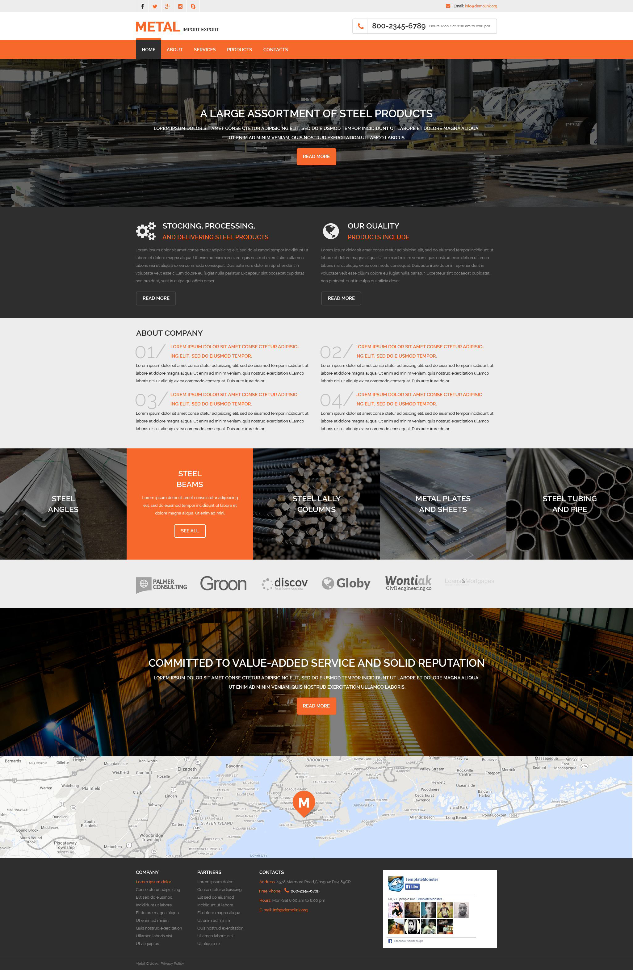 Steelworks Template Responsive Website Template