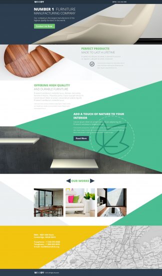 Interior & Furniture Template Responsive Landing Page Template