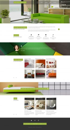 Reclining Furniture Website Template