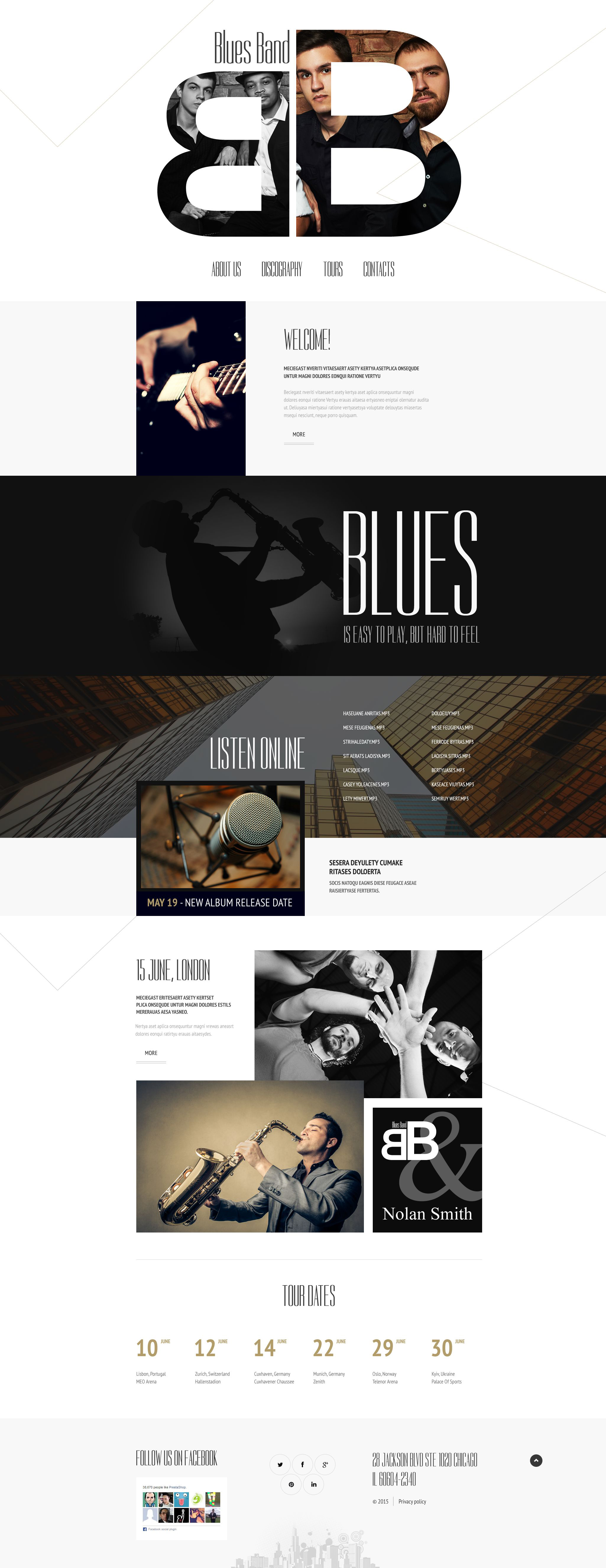 Music Website Template