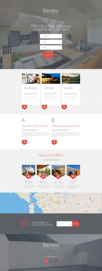 Real Estate Agency Template Responsive Landing Page Template