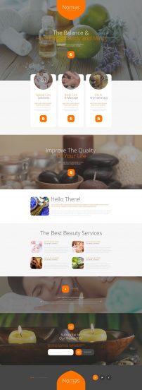 Spa Accessories Template Responsive Landing Page Template