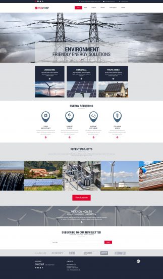 Industrial Template Responsive Website Template