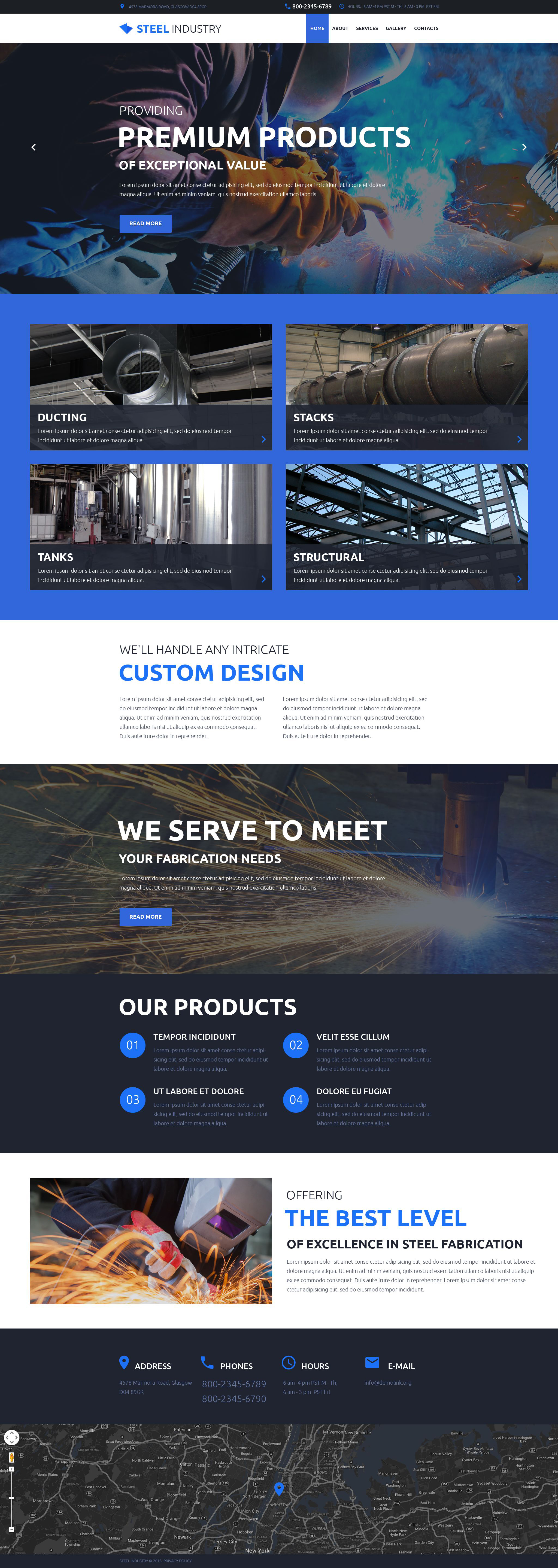 Steel Industry Website Template