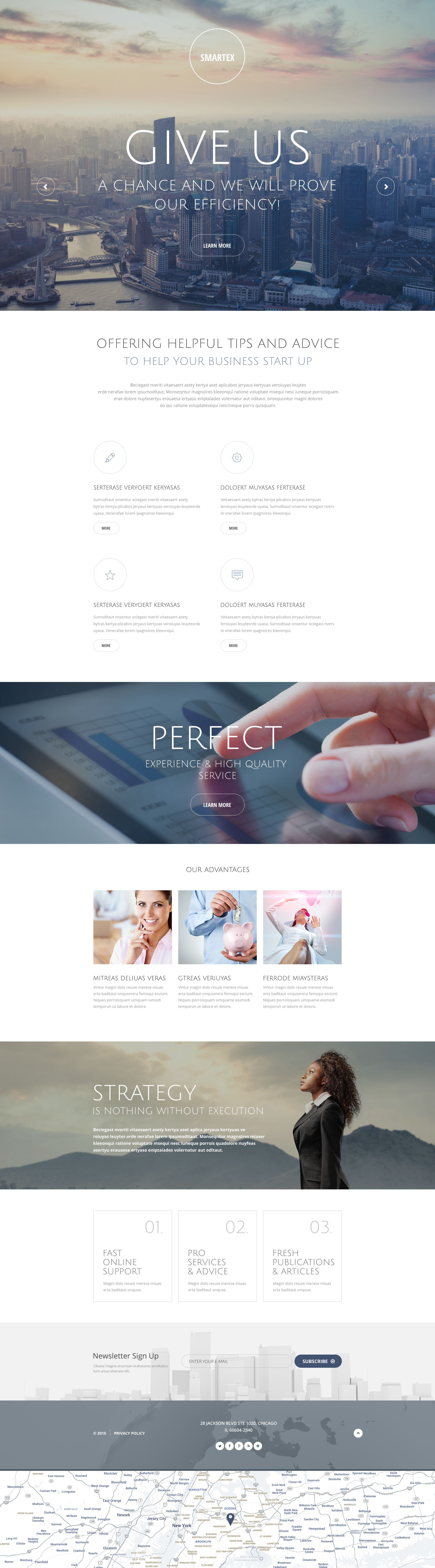 Business Template Responsive Landing Page Template