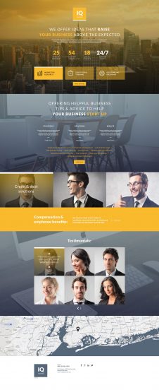 Business Template Responsive Landing Page Template