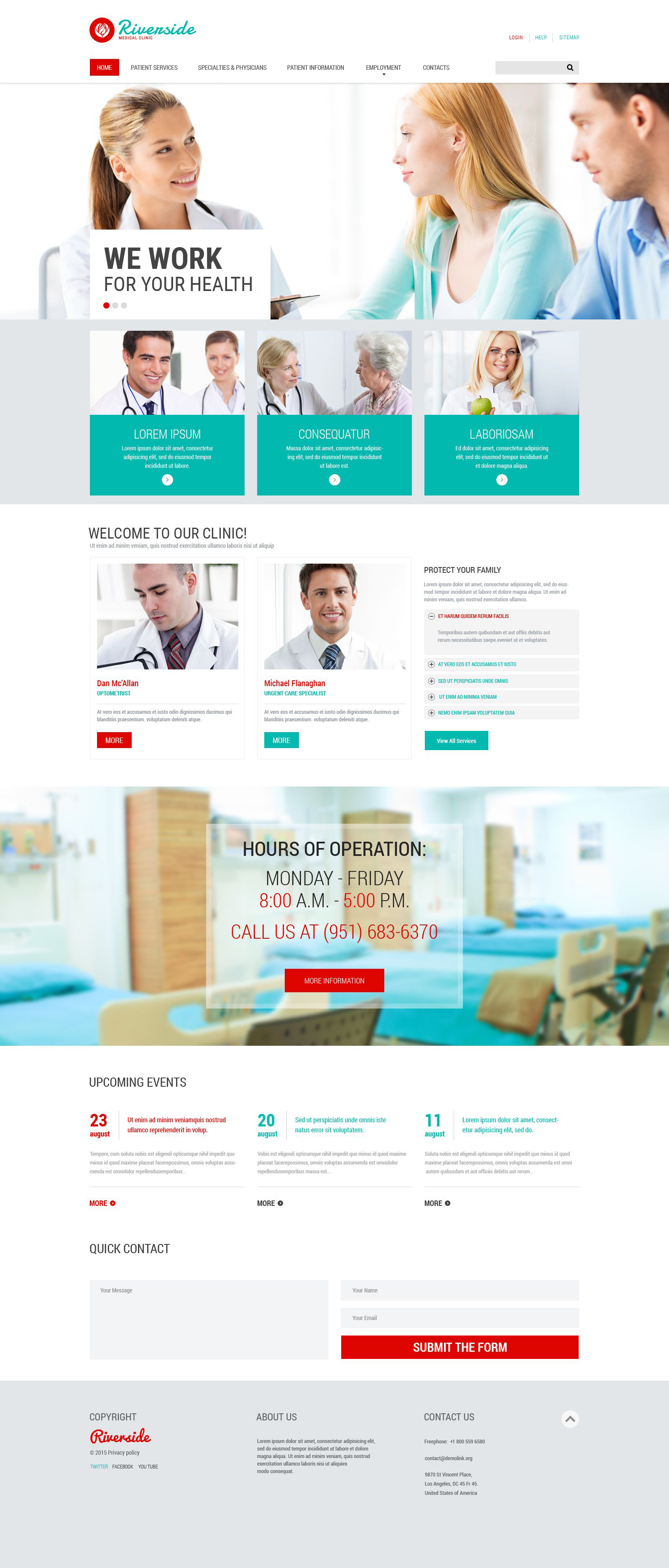 Medical Template Responsive Website Template