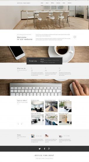 Office Template Responsive Website Template