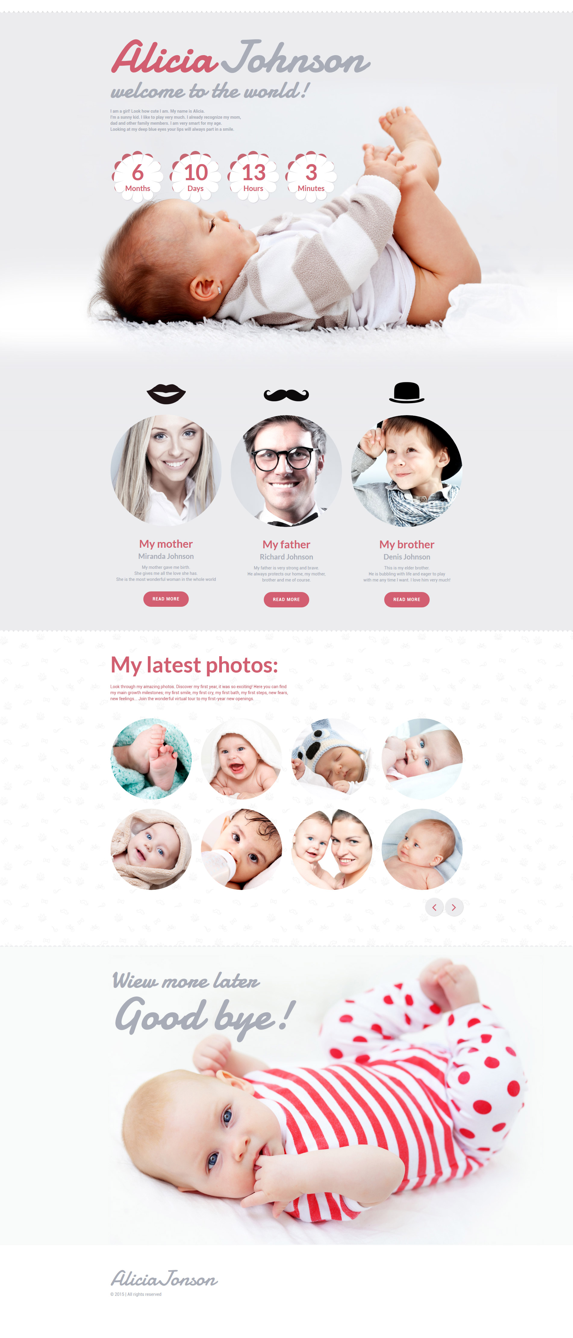 Newborn Landing Page Template