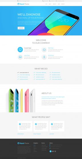 RepairTheme Website Template