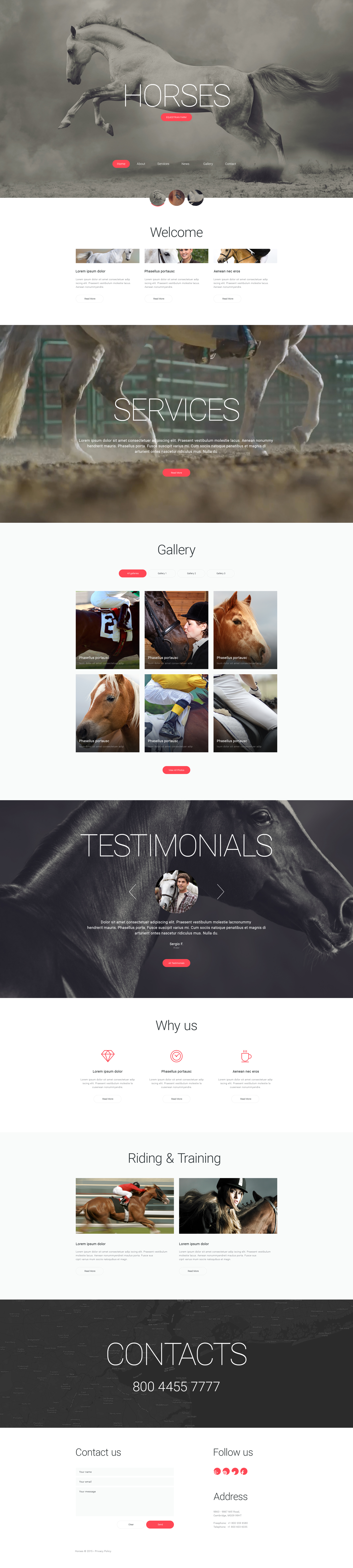 Horsepower Website Template