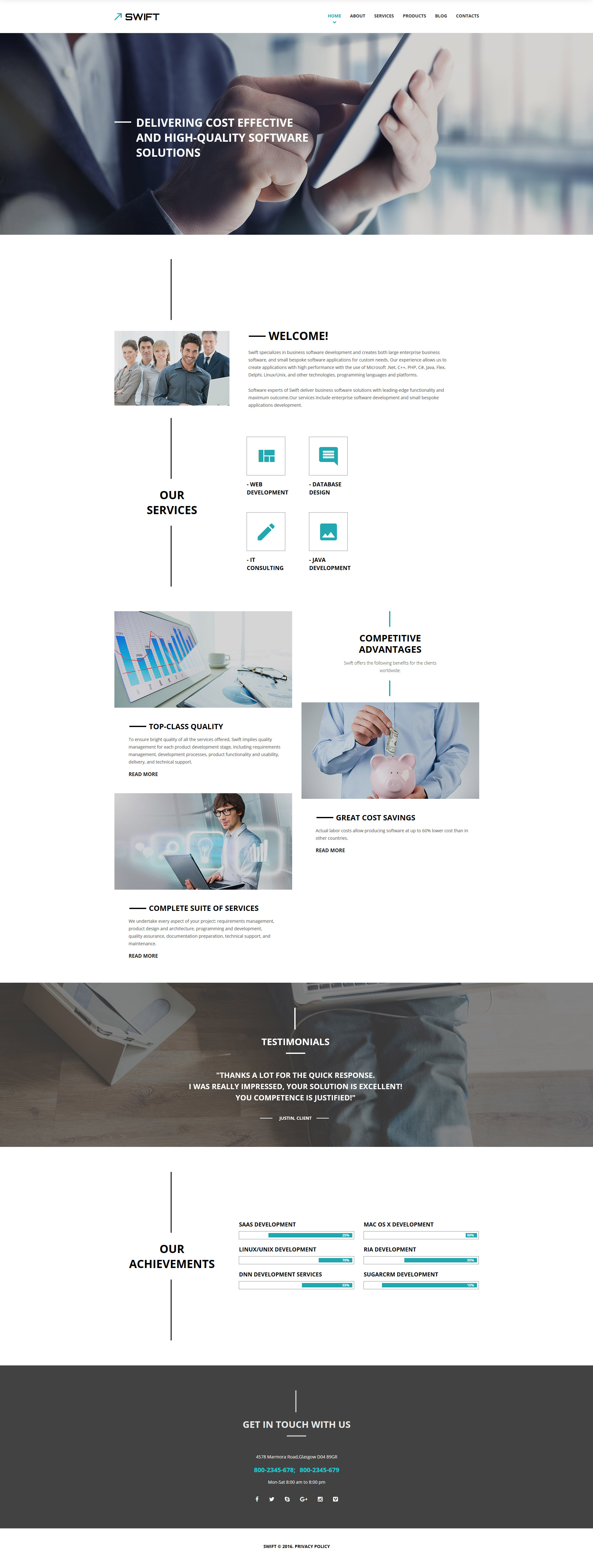 Business Template Responsive Website Template