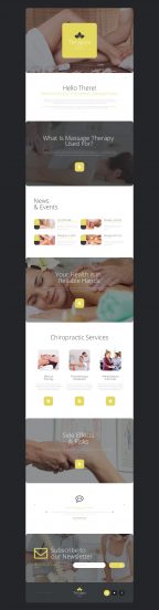 Massage Salon Template Responsive Landing Page Template