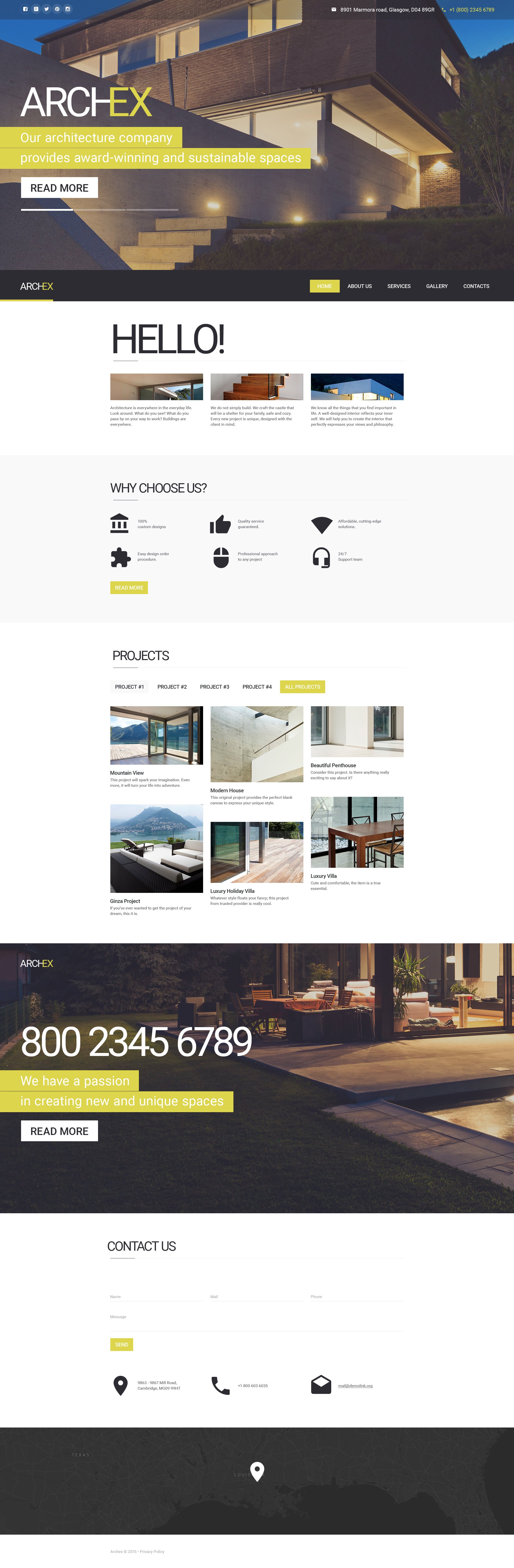 Architecture Template Responsive Website Template