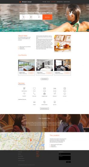 Modern Hotel Website Template