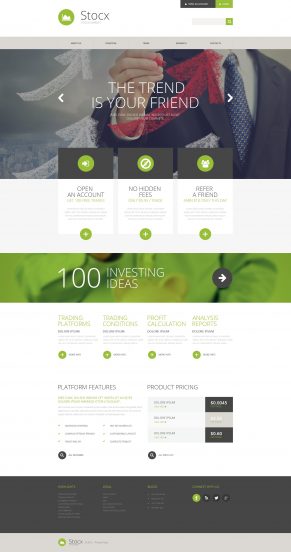 Investment Company Template Responsive Website Template