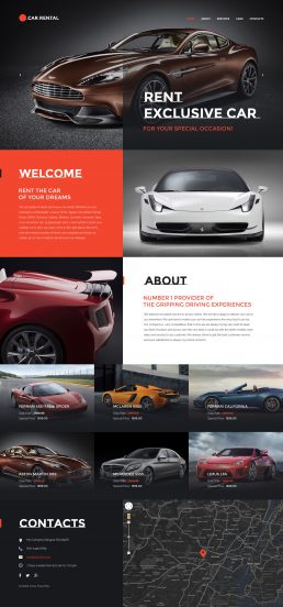 Car Rental Website Template