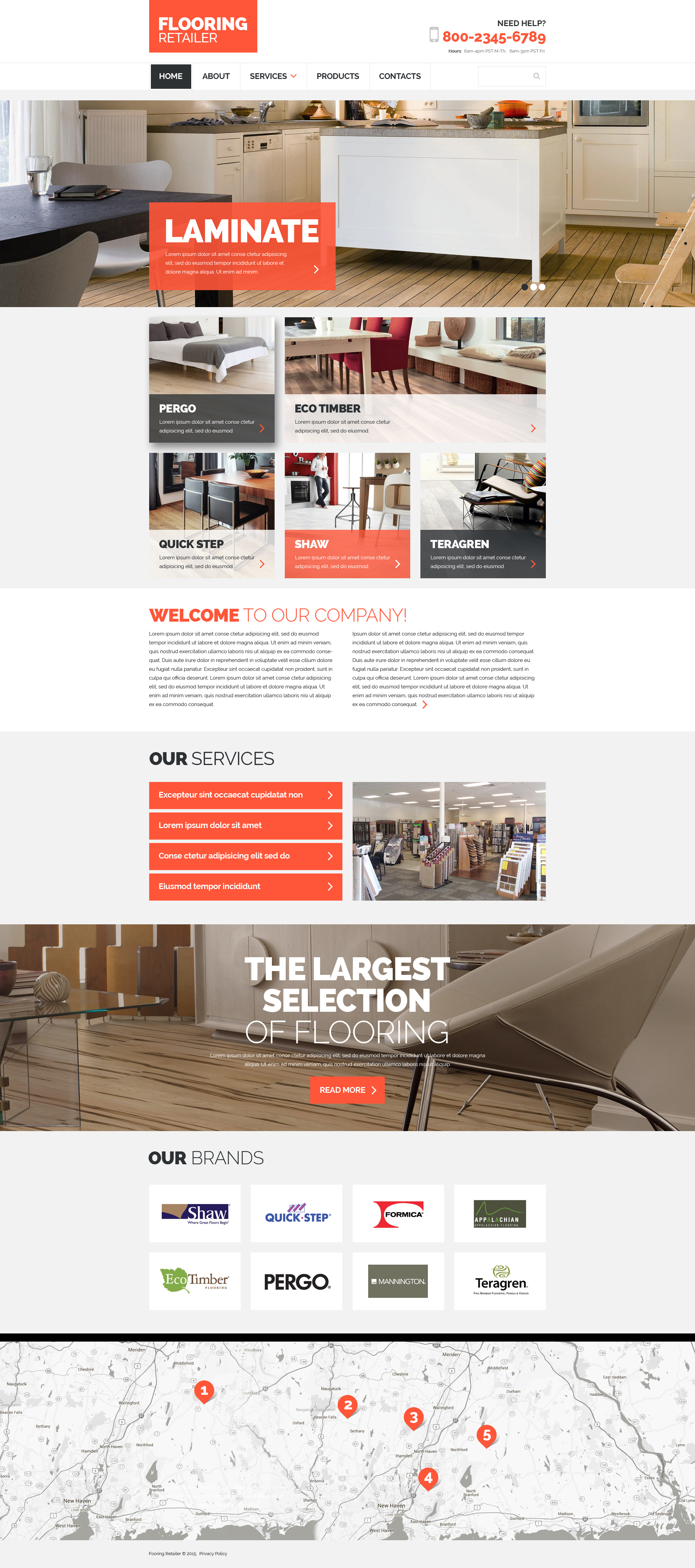 Flooring Template Responsive Website Template