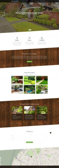 Exterior Design Template Responsive Website Template