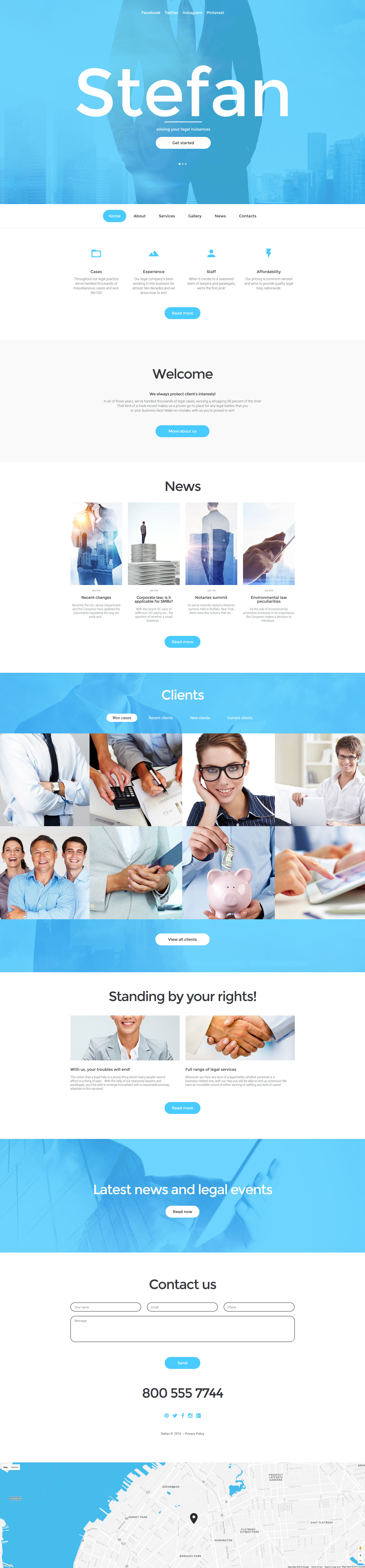 Law Firm Template Responsive Website Template