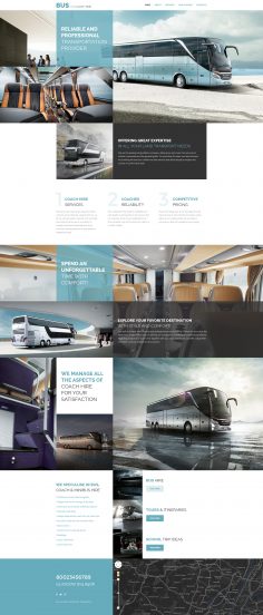 Bus and Coach Hire Website Template