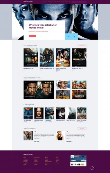 Online Movies Website Template