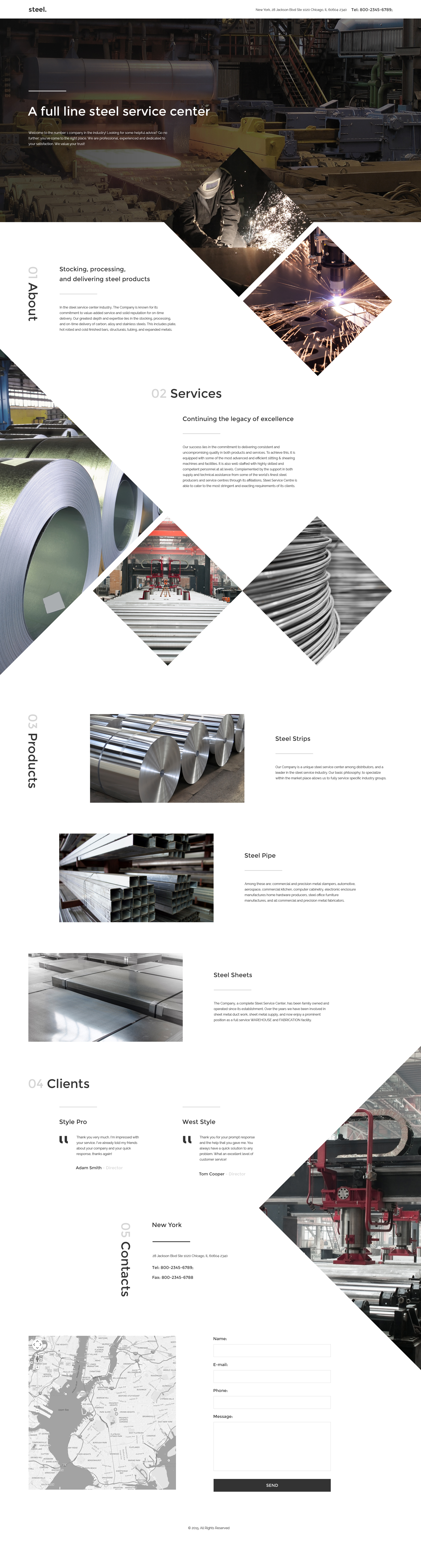 Steelworks Landing Page Template