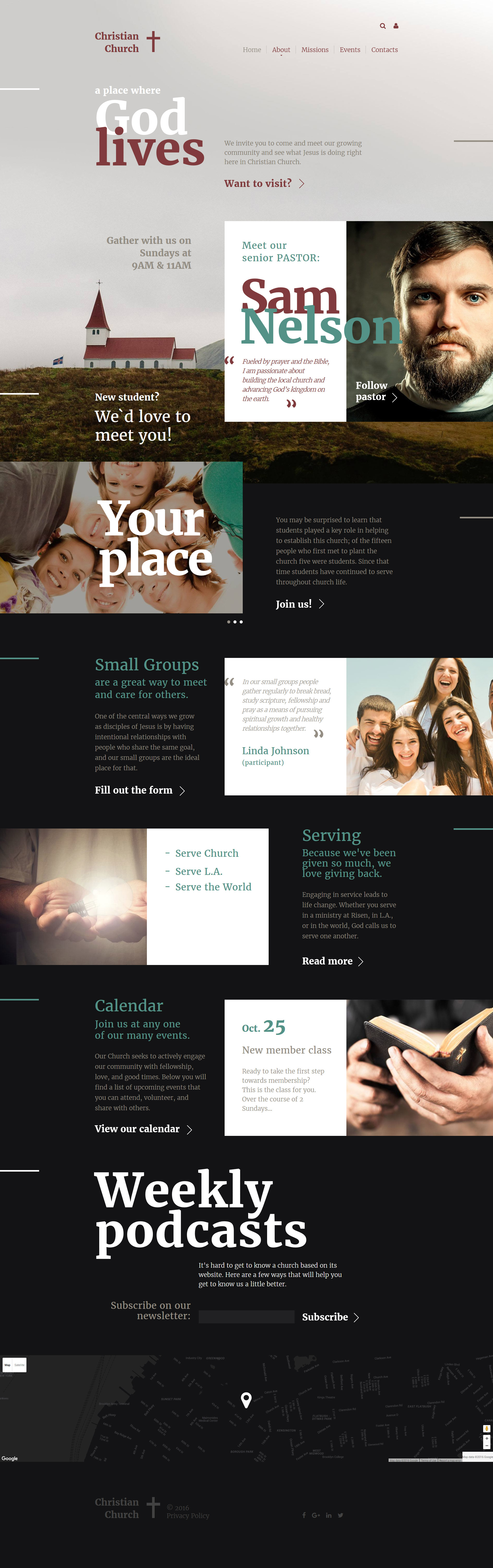 Christian Website Template