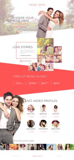 Dating Template Responsive Website Template