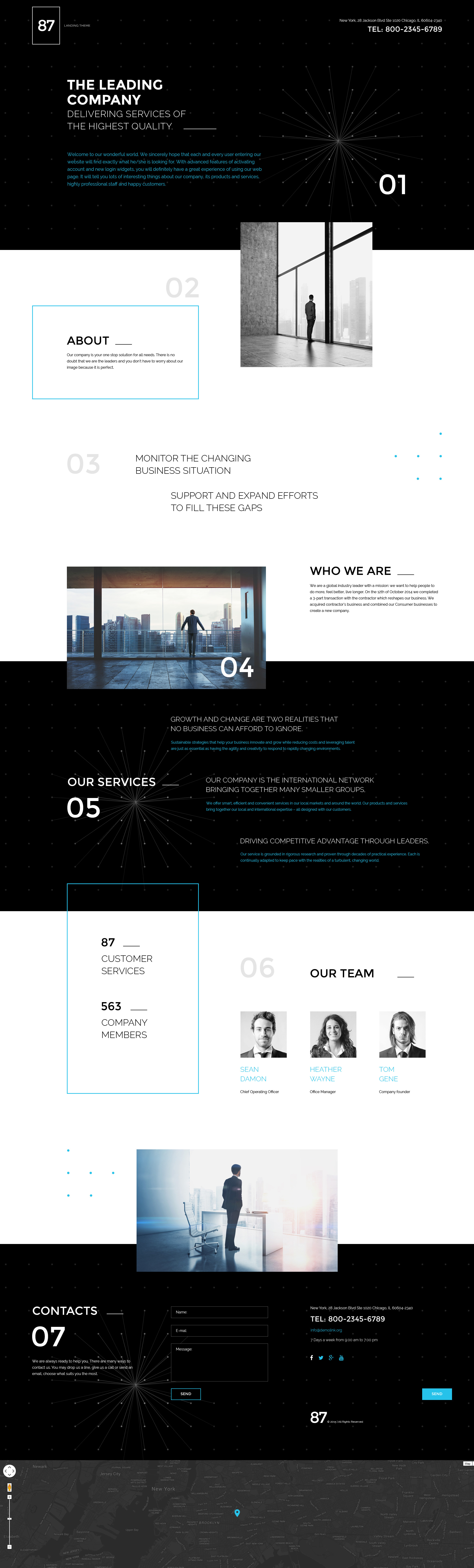 Business Template Responsive Landing Page Template