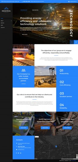 Mining Company Template Responsive Website Template