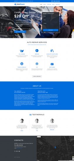 Car Repair Template Responsive Website Template