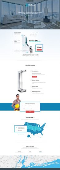 Windows & Doors Template Responsive Landing Page Template