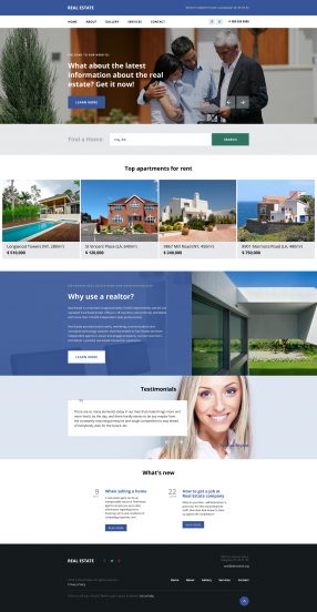 Real Estate Agency Website Template