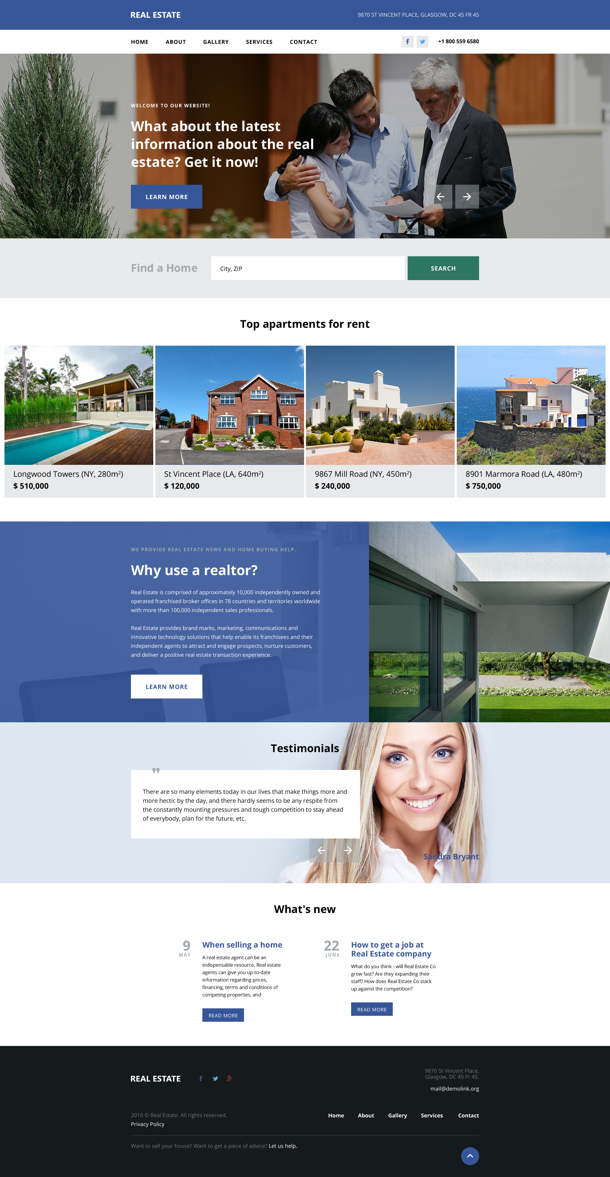 Free Real Estate Agent Website Templates - Top 2022 Themes by Yola