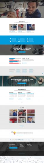 Plumbing Template Responsive Website Template