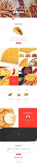 Mexican Restaurant Template Responsive Website Template