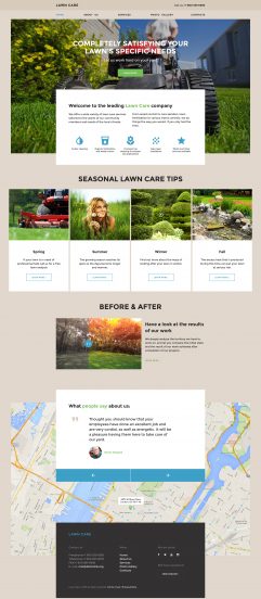 Lawn Care Website Template