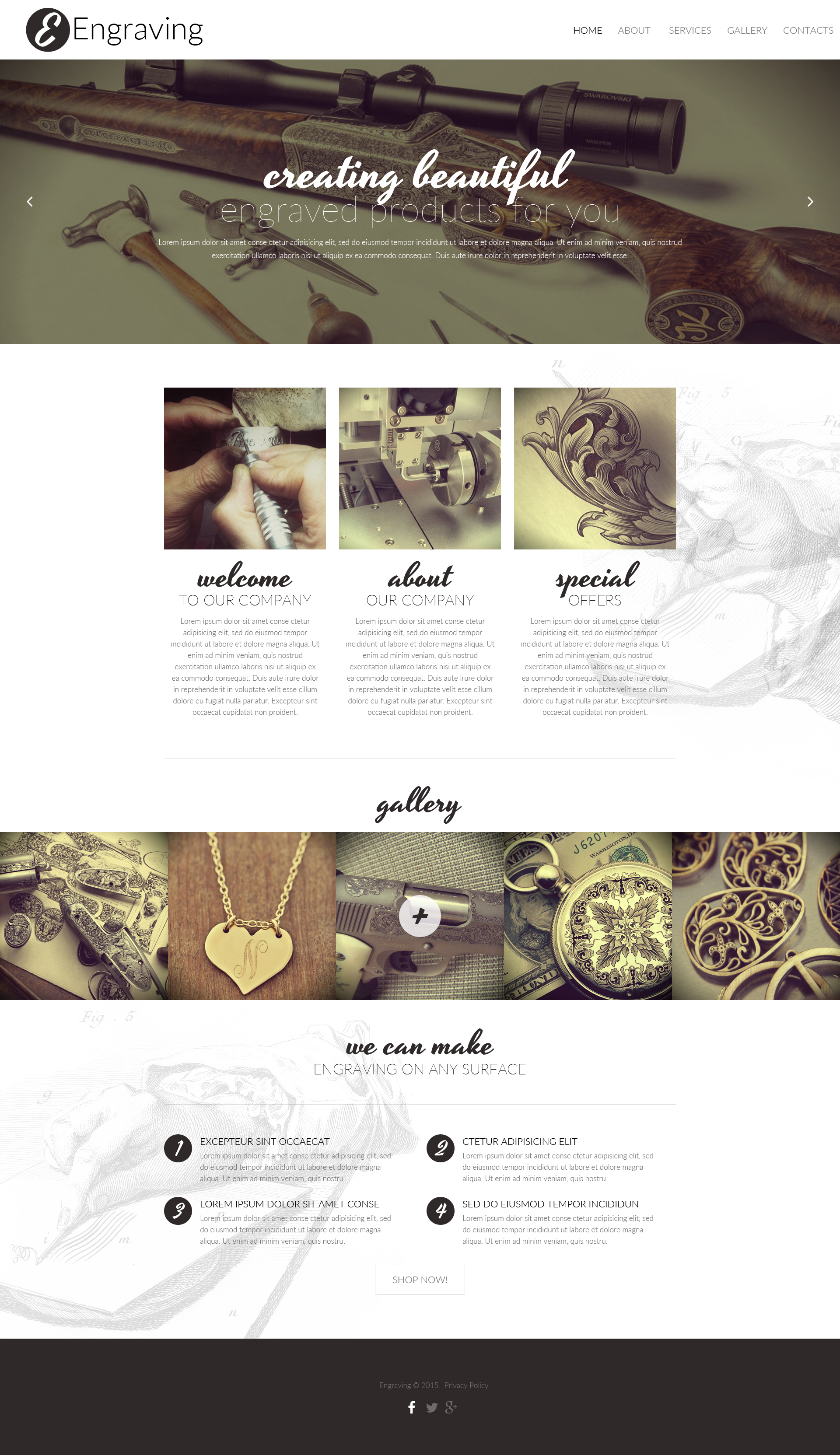 Print Shop Template Responsive Website Template