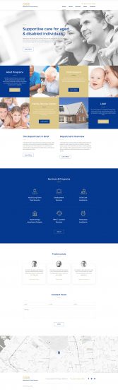 Social Foundation Template Responsive Website Template